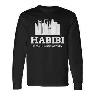 Riyadh Habibi Love Saudi Arabia Vacation Souvenir Long Sleeve T-Shirt - Monsterry AU