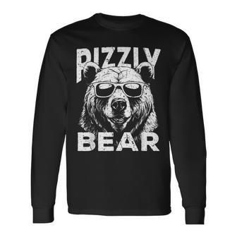 Rizzly Bear Cool Bear Wearing Sunglasses Rizz For Boys Long Sleeve T-Shirt - Thegiftio