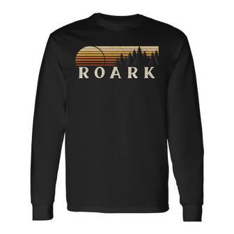 Roark Ar Vintage Evergreen Sunset Eighties Retro Long Sleeve T-Shirt - Seseable