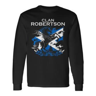 Robertson Clan Family Last Name Scotland Scottish Long Sleeve T-Shirt - Seseable
