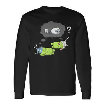 Robot Dream Of Electric Sheep Sci-Fi Replicant Blade Long Sleeve T-Shirt - Monsterry