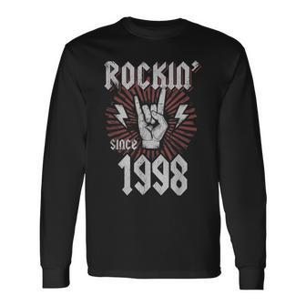 Rockin Since 1998 23 Year Old Rocker 23Rd Birthday Long Sleeve T-Shirt - Monsterry AU