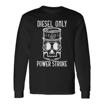 Roll Coal Diesel Truck Rolling Coal Turbo Power Stroke Long Sleeve T-Shirt - Monsterry DE