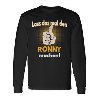 Ronny Personalised Slogan Langarmshirts - Seseable