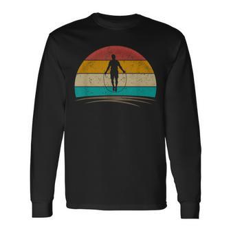 Rope Jump Retro Vintage Rope Skipping Long Sleeve T-Shirt - Monsterry UK