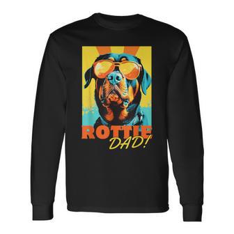 Rottie Dad — Rottweiler Papa Imintage-Look Lustig Langarmshirts - Geschenkecke