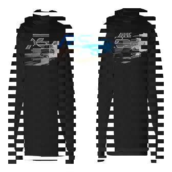 Rs Turbo Tuner Rally Car Octane Blue Performance Hot Hatch Long Sleeve T-Shirt - Thegiftio