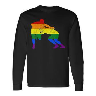 Rugby Gay Pride Lgbtq Rugby Player Supporters Fans Long Sleeve T-Shirt - Monsterry UK