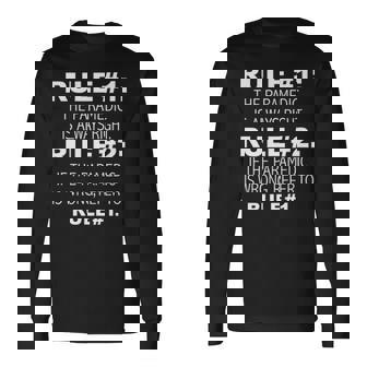 Rules Paramedic Is Always Right Emt Long Sleeve T-Shirt | Mazezy