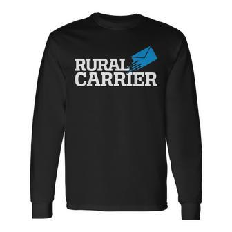 Rural Carrier Postal Worker Mailman Delivery Mail Escort Long Sleeve T-Shirt - Seseable