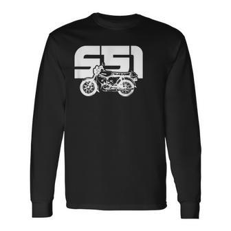 S51 Vintage Moped Simson-S51 Langarmshirts - Seseable