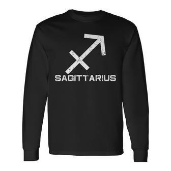 Sagittarius Zodiac Sign November December Birthday Long Sleeve T-Shirt - Monsterry UK