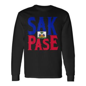 Sak Pase Niedliches Haitian-Creolen-Geschenk Langarmshirts - Geschenkecke