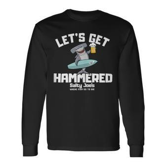 Salty Joes Let's Get Hammered Long Sleeve T-Shirt - Seseable