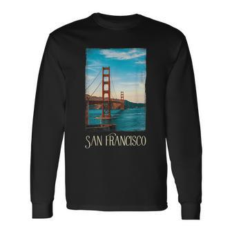 San Francisco Lover Golden Gate Love San Francisco Long Sleeve T-Shirt - Seseable