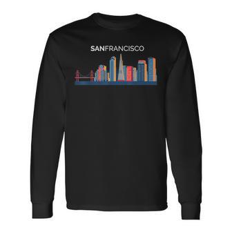 San Francisco Skyline Beautiful San Francisco Long Sleeve T-Shirt - Monsterry UK