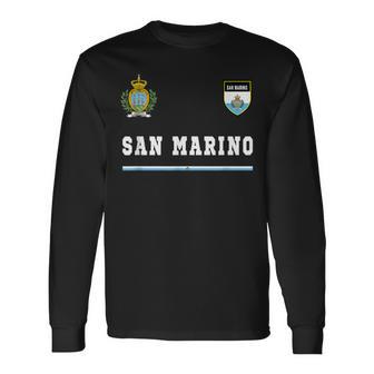 San Marino Sport Football Jersey Flag Langarmshirts - Seseable