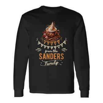 Sanders Family Christmas Costume Hot Chocolate Matching Long Sleeve T-Shirt | Mazezy