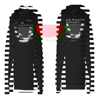 Sandía Bandera Palestina Solidaridad Palestina Libre Camiseta de manga larga - Regaloses