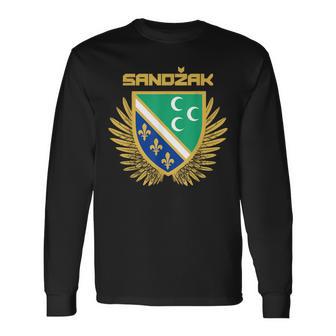 Sandzak Sandzaklija Novi Pazar Flag Langarmshirts - Seseable