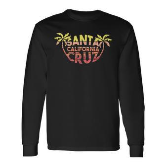 Santa Cruz Ca California Surfer 70S 80S Retro Langarmshirts - Seseable