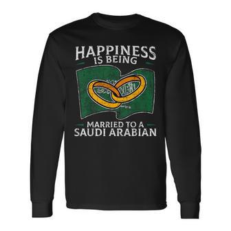 Saudi Arabian Wedding Kingdom Of Saudi Arabia Roots Long Sleeve T-Shirt - Monsterry DE