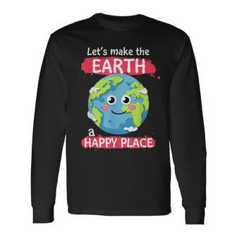 Save Our Planet Earth Environmentalist Cute Earth Day Planet Long Sleeve T-Shirt - Thegiftio UK