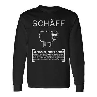 Schäff Chef Department Manager Sheep Boss Langarmshirts - Geschenkecke