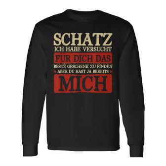 Schatz Ich Habeersucht Das Beste Geschenk Boyfriend Langarmshirts - Geschenkecke