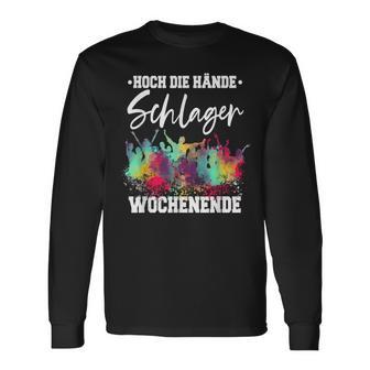 Schlagerparty Schlager Black S Langarmshirts - Seseable