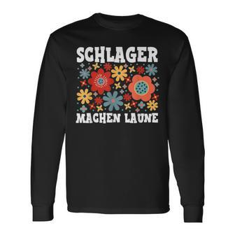 Schlagerparty Schlager Machen Laune S Langarmshirts - Seseable