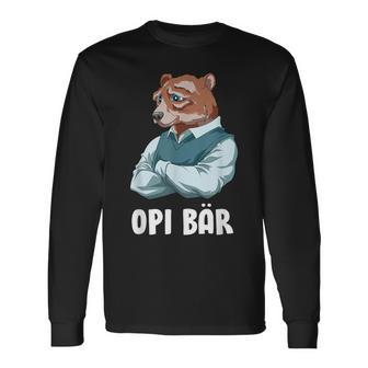 Schlauer Opi Bär Frisch Gebakener Opa German Langarmshirts - Geschenkecke