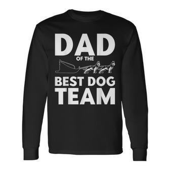 Schlittenhunderennen Papa Bestes Hundeteam Hundeschlitten Langarmshirts - Geschenkecke