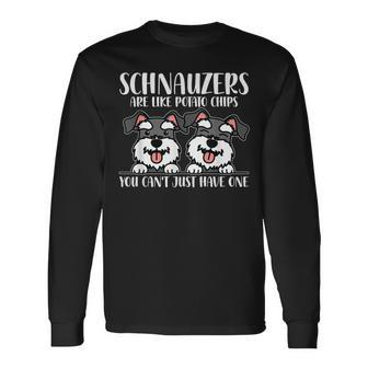 Schnauzers Are Like Dog Owner Schnauzer Long Sleeve T-Shirt - Monsterry AU