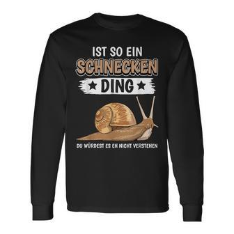 Schnecken Ding Slogan Langarmshirts, Lustige Schnecken Motiv Tee - Seseable