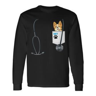 School Career Day Outfit Veterinarian Costume Future Vet Long Sleeve T-Shirt - Monsterry