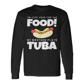 School Marching Band Tuba Brother Sister Long Sleeve T-Shirt - Monsterry UK