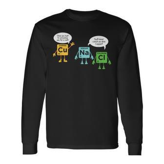 Science Chemistry Periodic Table Scientist Nerd Geeks Long Sleeve T-Shirt - Thegiftio UK