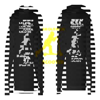 Scooter E-Scooter Electric Long Sleeve T-Shirt | Mazezy