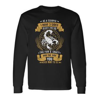 Scorpio Zodiac Sign Birthday Astrology Scorpio Long Sleeve T-Shirt - Monsterry