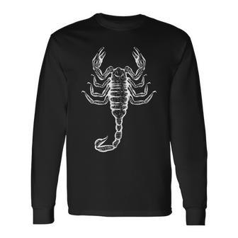 Scorpion Graphic Vintage Retro Long Sleeve T-Shirt - Monsterry DE