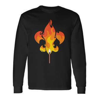 Scout Lily Fleur De Lis Campfire Langarmshirts - Seseable