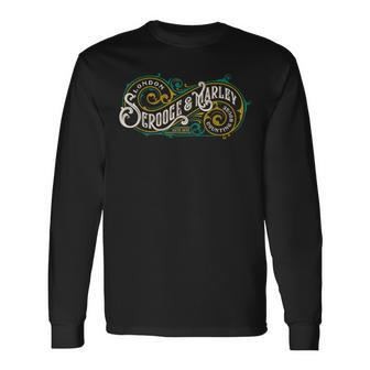 Scrooge And Marley Counting House Christmas Carol Vintage Long Sleeve T-Shirt - Monsterry