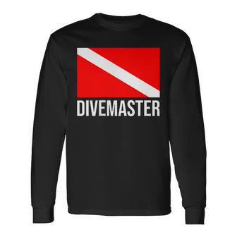 Scuba Flag Diver Down Flag Divemaster Langarmshirts - Geschenkecke