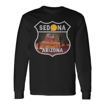 Sedona Arizona Desert Traveler Visitor Nature Lover Hiking Long Sleeve T-Shirt - Monsterry AU