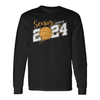 Senior Class Of 2024 Basketball Grad 24 Graduation Long Sleeve T-Shirt | Seseable CA