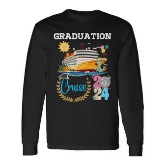 Senior Graduation Cruise 2024 Aw Ship Party Cruising Trip Long Sleeve T-Shirt - Monsterry