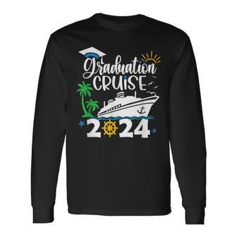 Senior Graduation Trip Cruise 2024 Aw Ship Party Cruise Long Sleeve T-Shirt - Monsterry