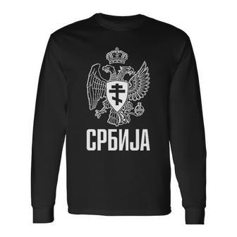 Serbia Serbian Serb Srbija Eagle Langarmshirts - Geschenkecke