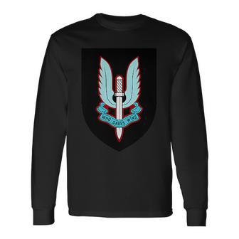 Service Aérien Spécial Britannique Sas Forces Spéciales De L'armée Britannique T-shirt à manches longues - Cadeauxyz